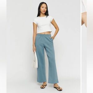 Reformation Wide Leg Sweatpant Trooper - Size XS NWT